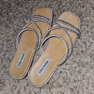 Steve Madden Silver dressy sandals
